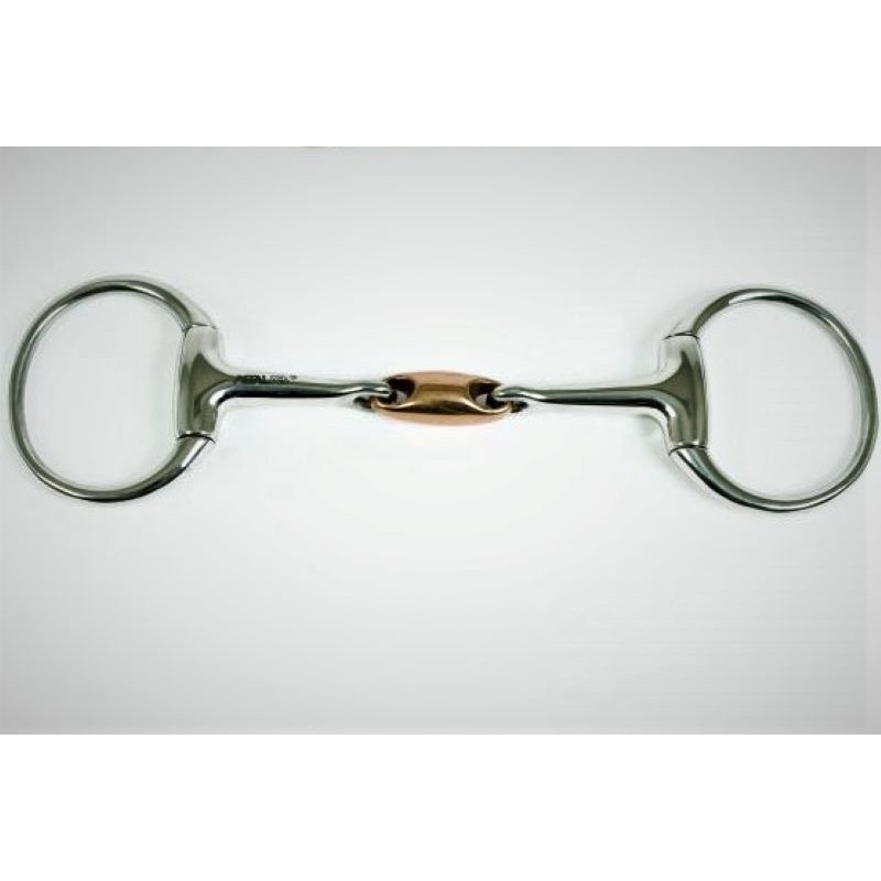 Metalab Eggbutt Double Jointed Snaffle Bit